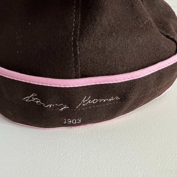 NWT | Stormy Kromer Sidekick Cap Chocolate Brown / Pink | Size 7 1/4" - Picture 3 of 6